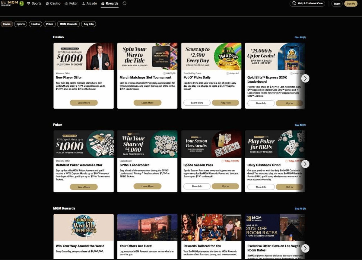 The free spins and bonus spin promos available at BetMGM real money casino